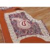 Persische Zoorkhaneh Athletische 3/4-Hose mit Termeh-Stoff & Leder
