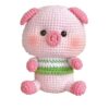 Handgemachtes Amigurumi Schwein Kuscheltier – Weiches Rosafarbenes Plüschtier | Kuschelig und Gemütlich