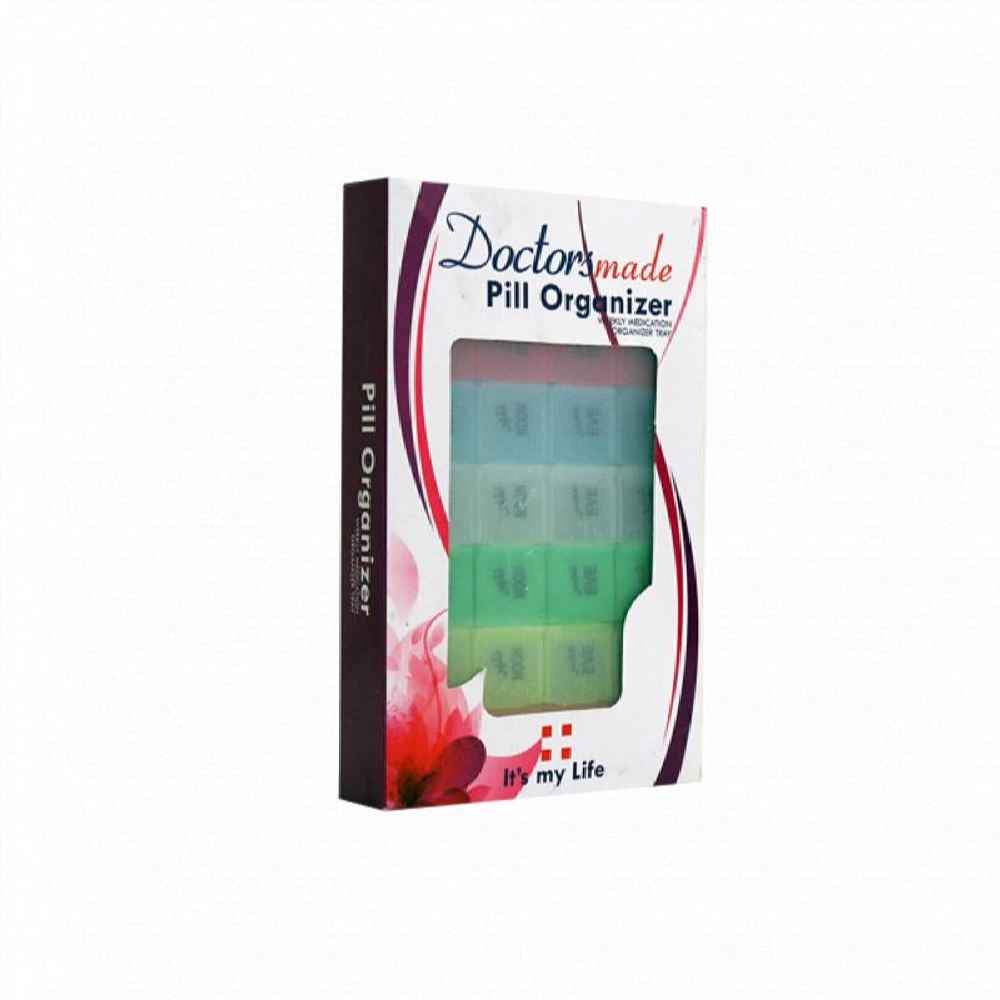 Pillenorganisator mit 3 täglichen Erinnerungen und Farsi-Etiketten