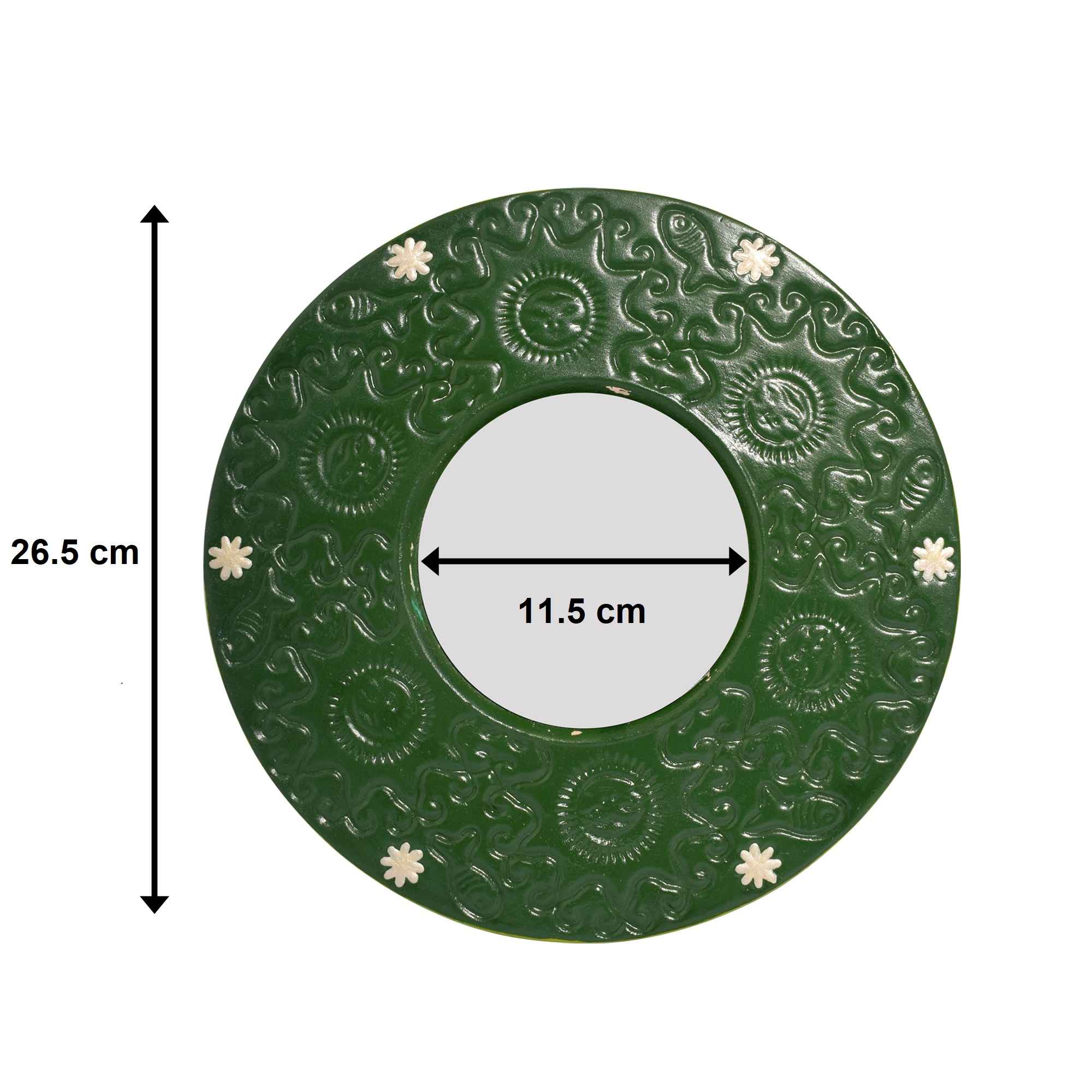 Töpferware Haft-Seen Set mit Spiegel geeignet für Nowruz
