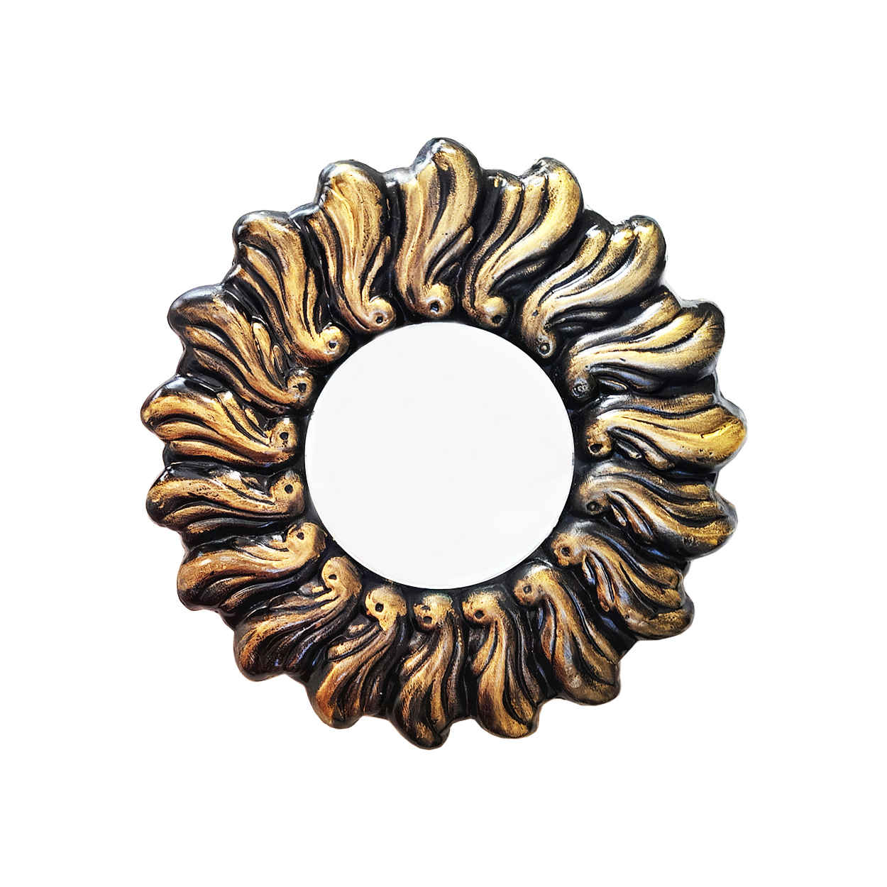 Töpferware Haft-Seen Set Teller mit Blattdesign und Spiegel für Nowruz