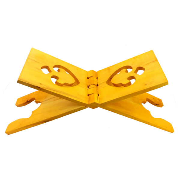 Faltbarer hölzerner Koran-Rehal mit islamischem Ornament