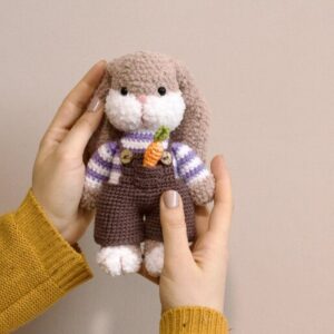 Handgemachtes Amigurumi Hase Kuscheltier – Weich und Kuschelig | Gemütliches Plüschtier