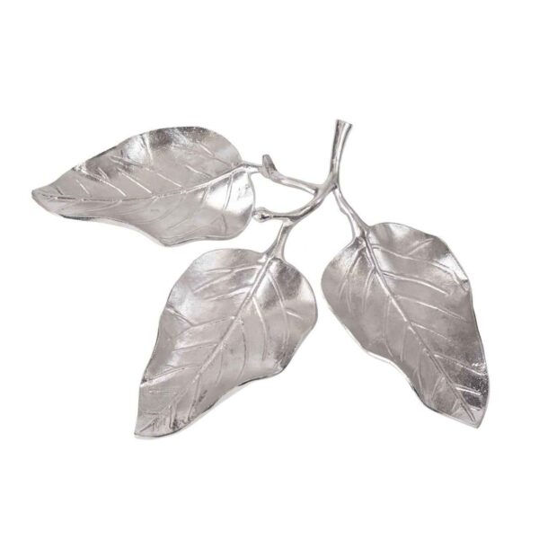 Serviertablett für Snacks und Süßigkeiten Blätterdesign