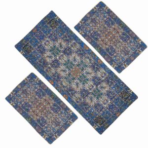 Set aus 3 persischen Tischdecken, luxuriös Yazds Termeh Kheshti