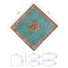 Set aus 5 Yazd-Termeh-Tischdecken, luxuriös mit Blumenmuster