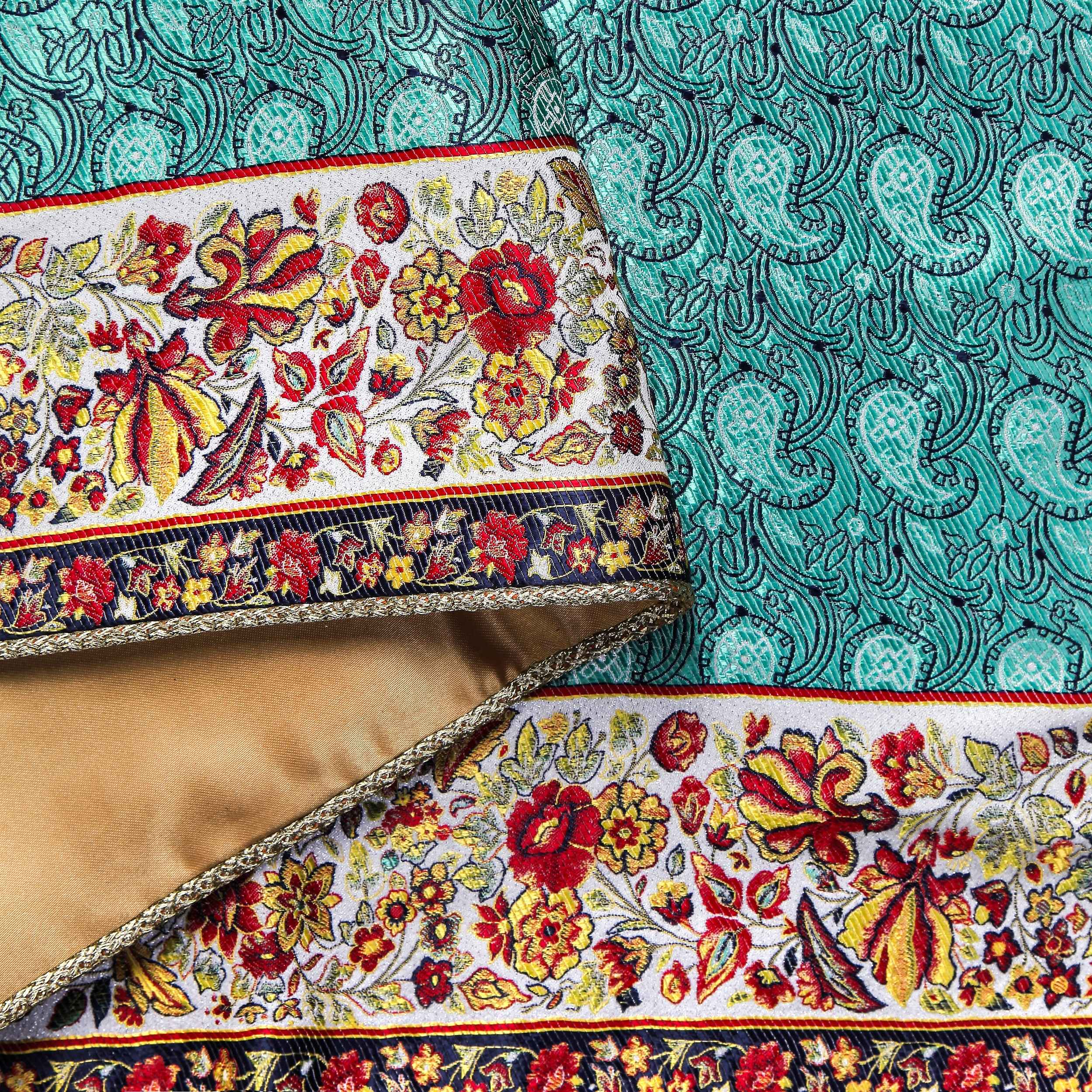Set aus 5 Yazd-Termeh-Tischdecken, luxuriös mit Blumenmuster
