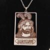 Islamische Kette mit Ya Abu Fadhl Al-Abbas Muster Stahl-Medaillon