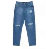 Gerade geschnittene Jeans mit Rissen, Sportoutfit für Männer