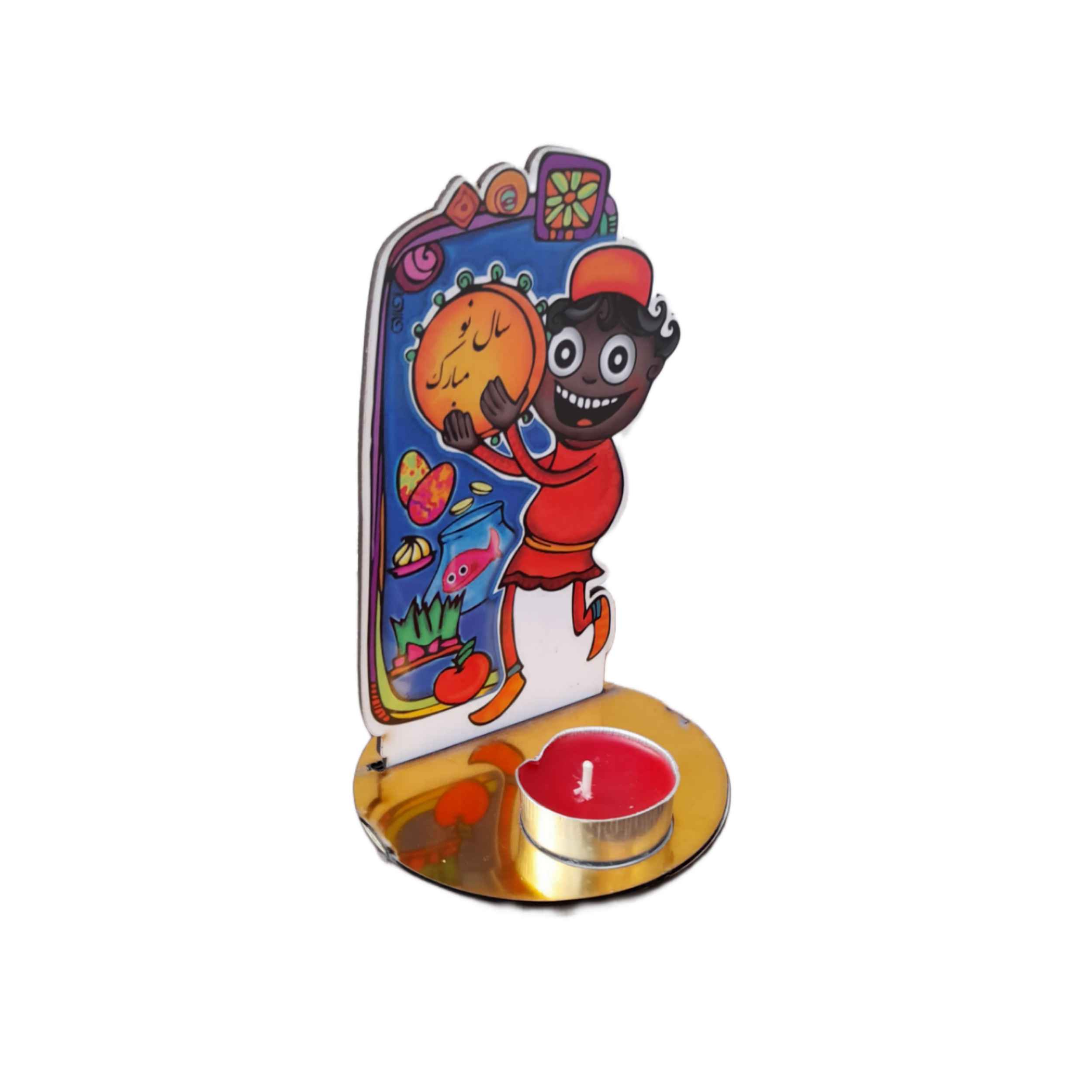 Tischdekoration mit Teelichtkerze Modell Hajji Firuz