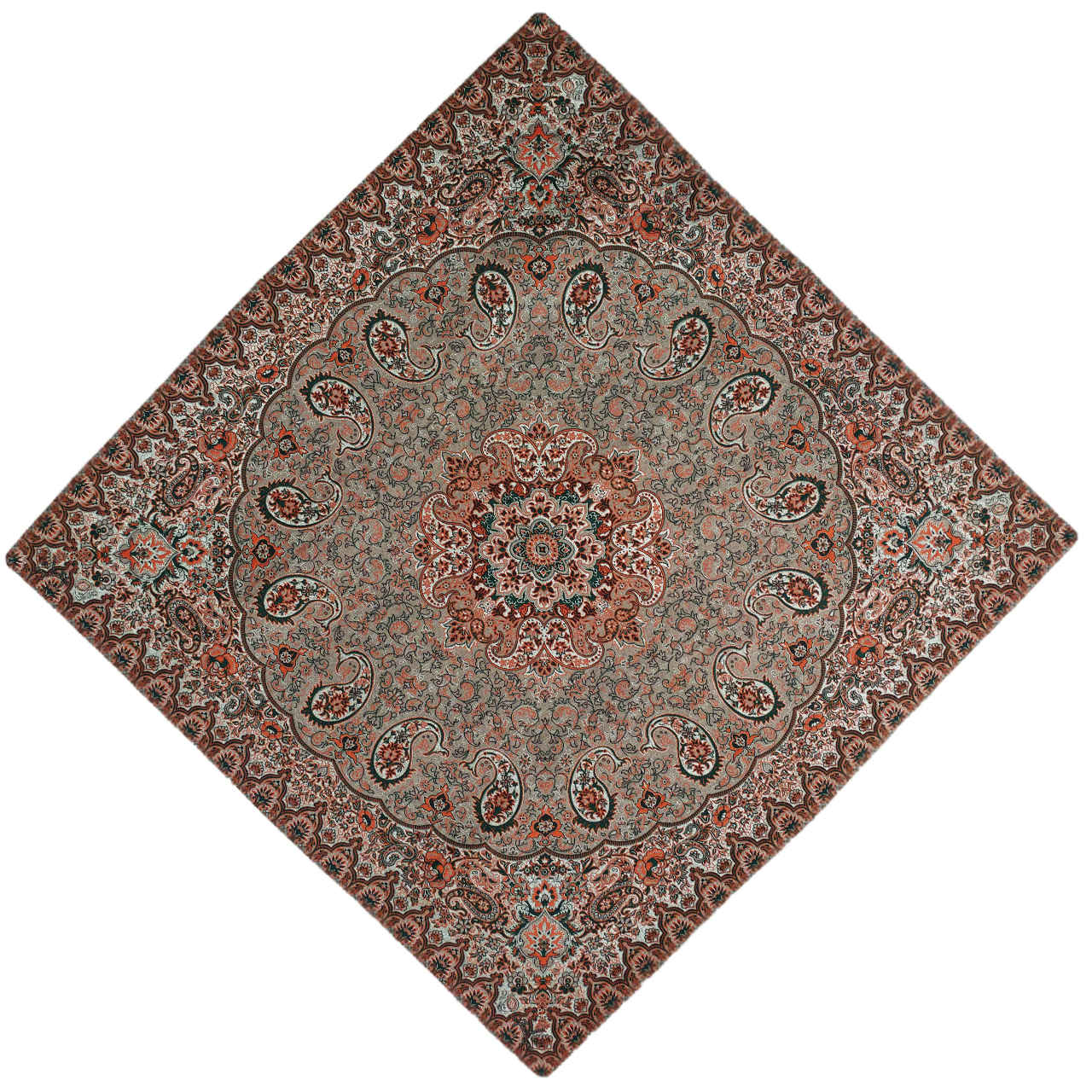Termeh-Tischdecke, luxuriös mit persischem Paisley-Muster Delban