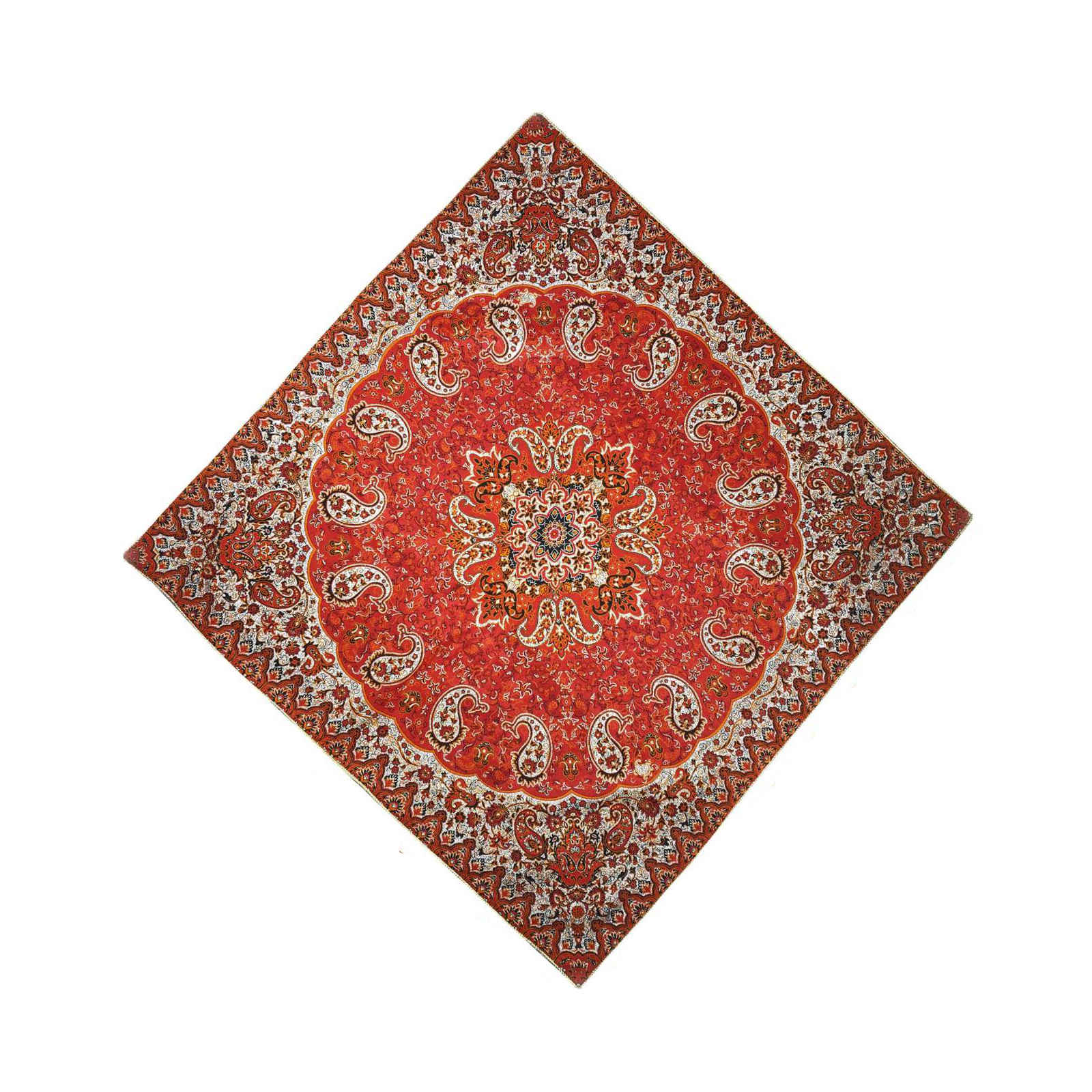 Termeh-Tischdecke, luxuriös mit persischem Paisley-Muster Diamant