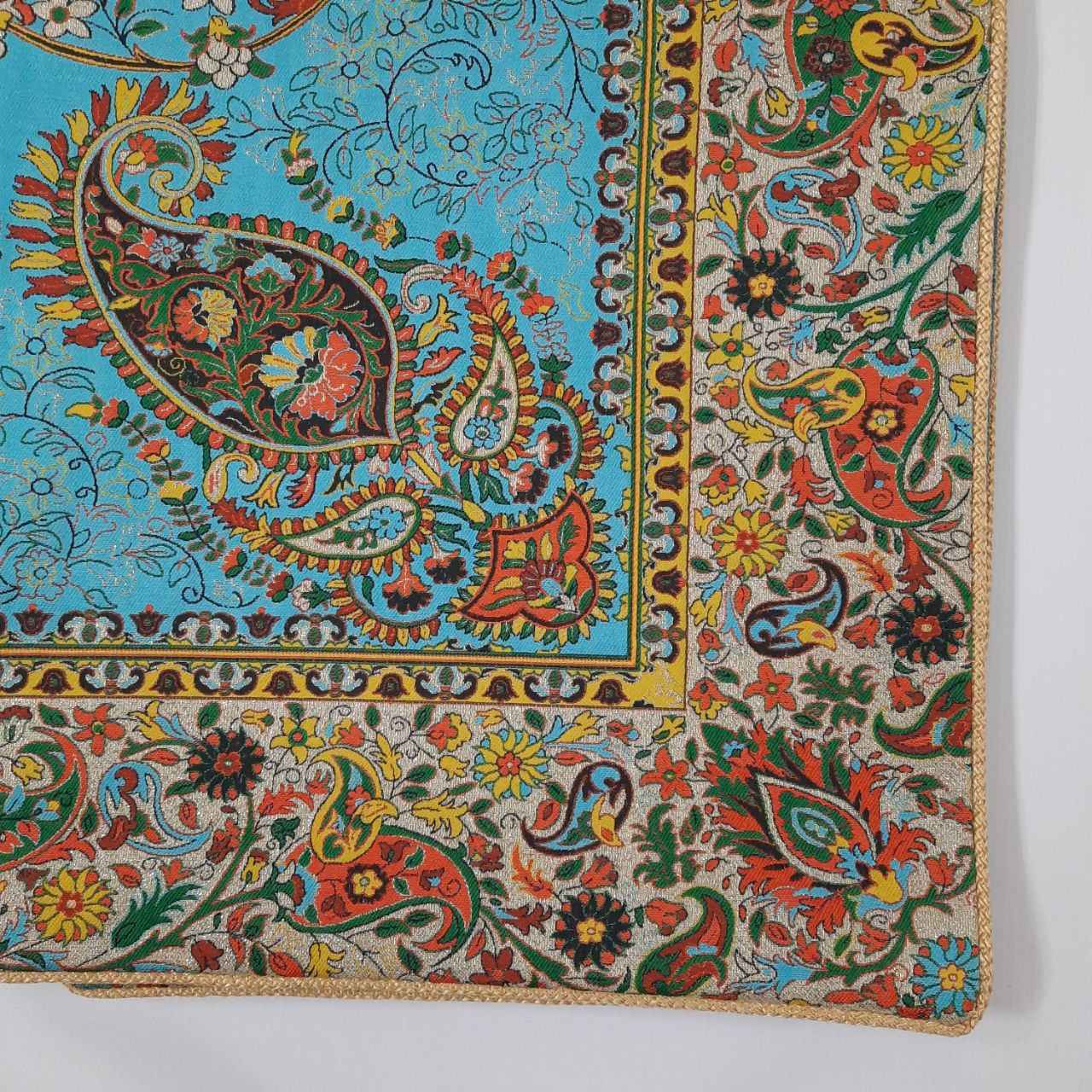 Termeh-Tischdecke, luxuriös mit persischem Paisley-Muster Farhani