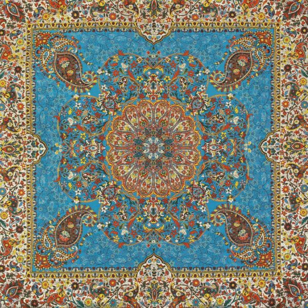 Termeh-Tischdecke, luxuriös mit persischem Paisley-Muster Farhani