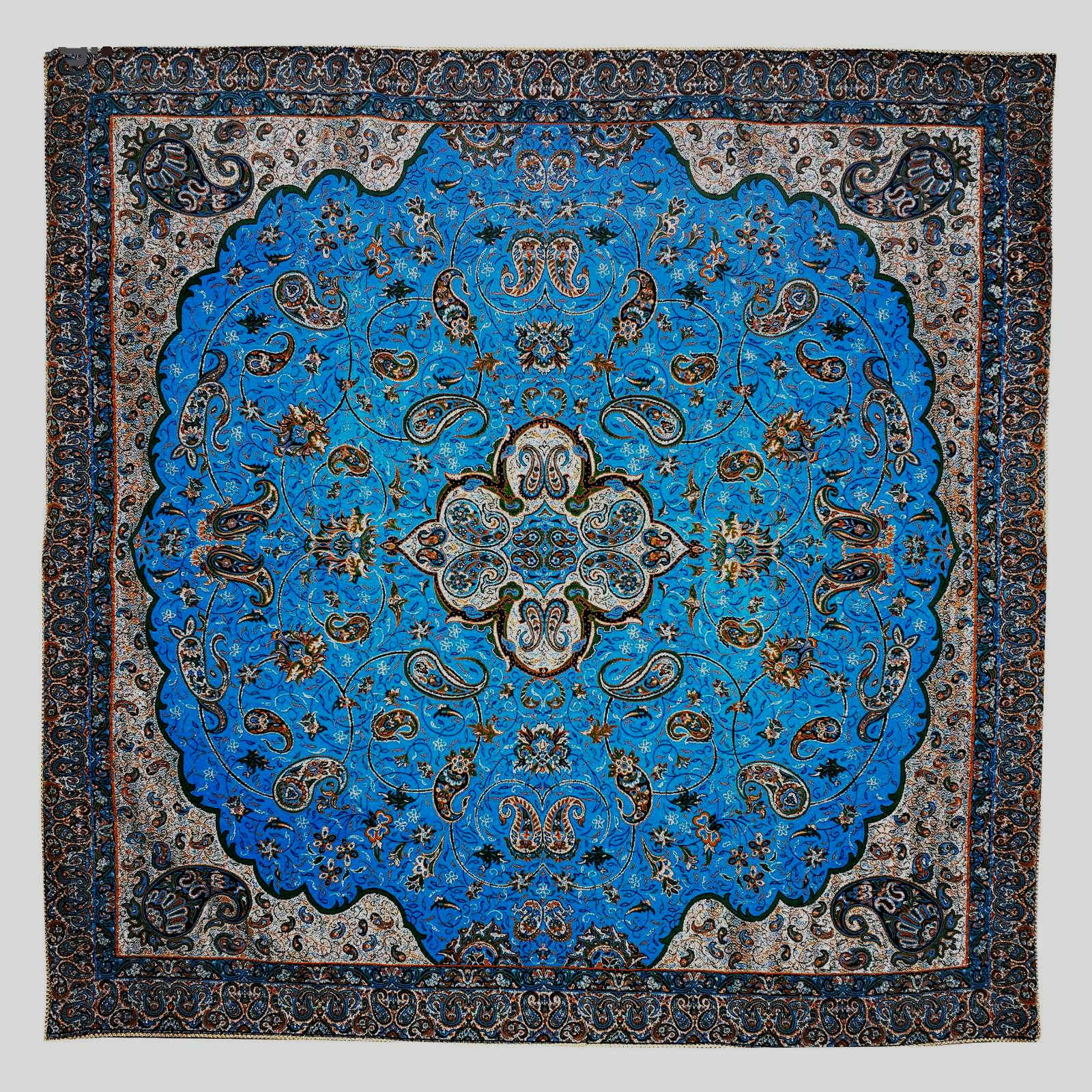 Termeh Tischdecke Luxuriös mit Persischem Paisley-Muster Shah Abbas