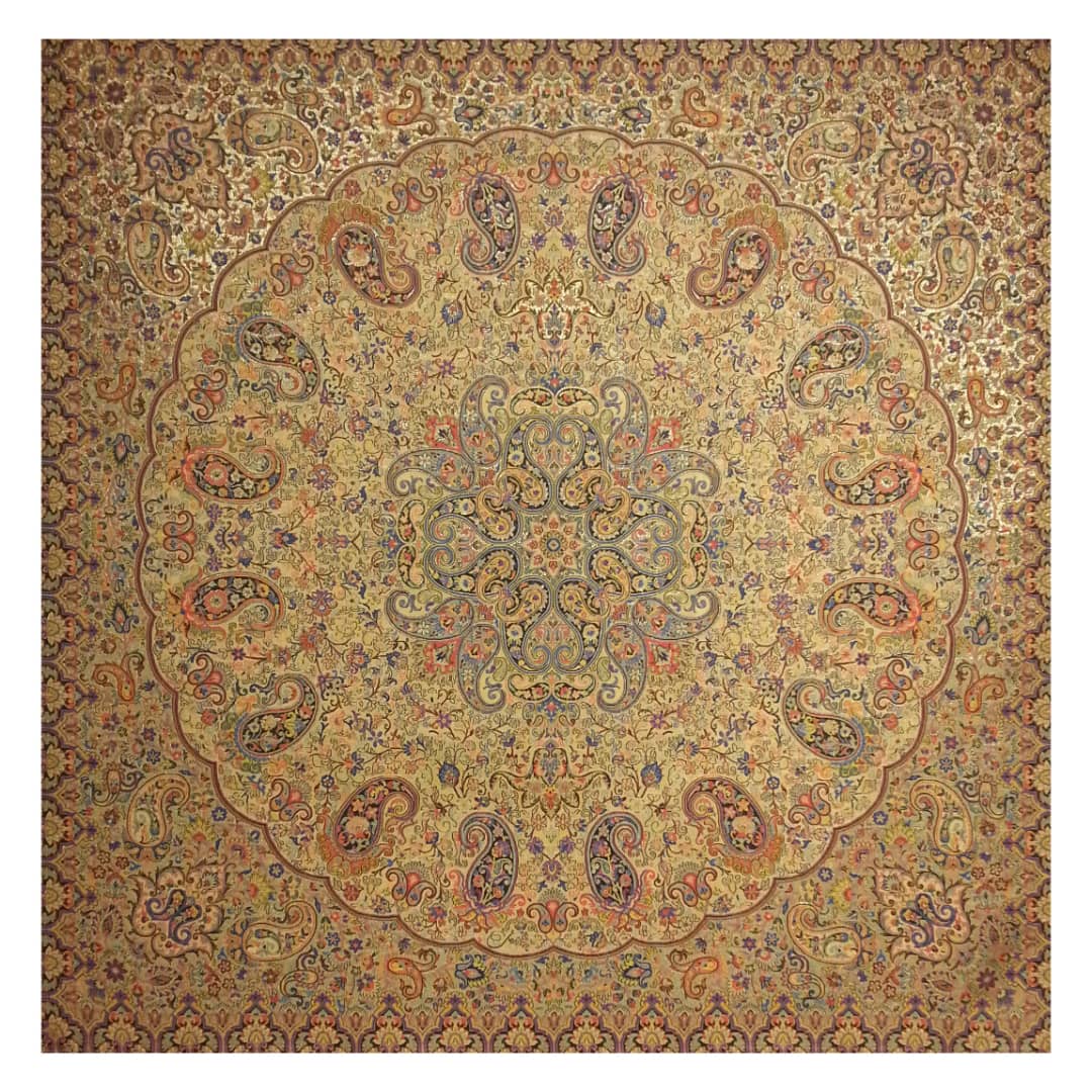 Termeh-Tischdecke, luxuriös mit persischem Paisley-Muster Shahpasand