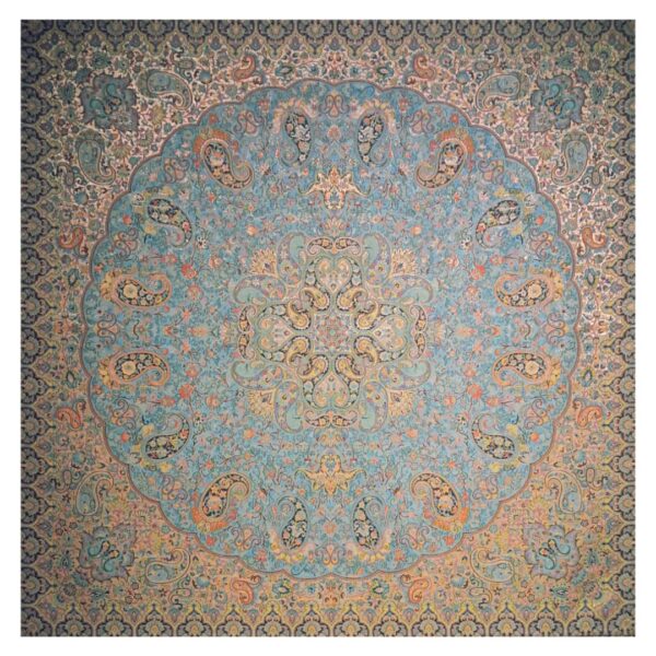 Termeh-Tischdecke, luxuriös mit persischem Paisley-Muster Shahpasand III