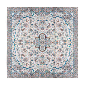 Iranisches Tischtuch: Isfahans traditionelle Kalamkari Blockdruck Khorshid I