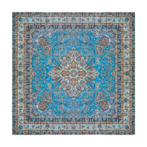 Persische Pateh Tischdecke in Kerman Stickkunst Handgefertigtes Floral Rot