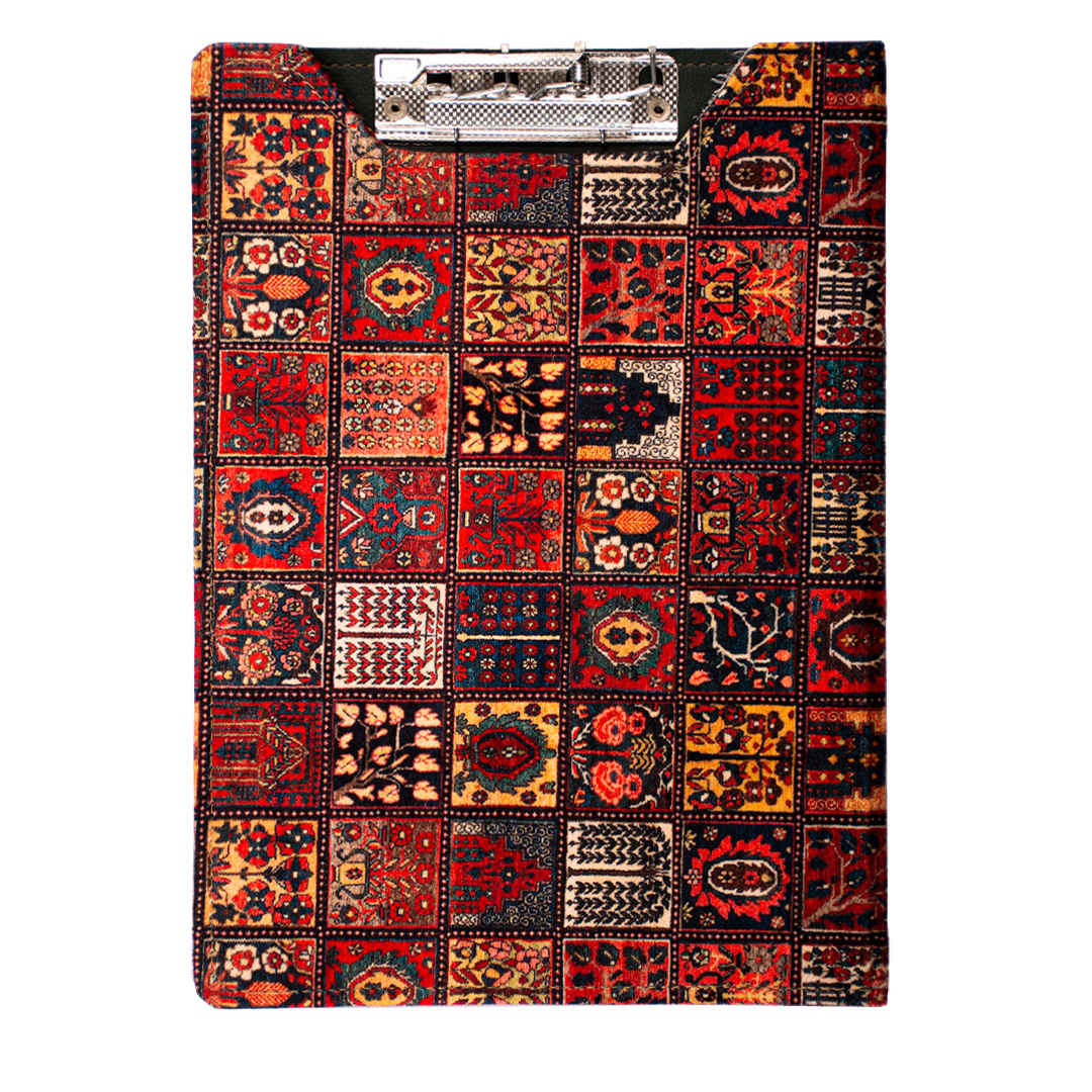 Traditionelles Druck-Clipboard mit Tasche und Stoffabdeckung