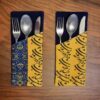 Samtbesteckbeutel mit persischer Kalligraphie - Vielseitige Designoptionen