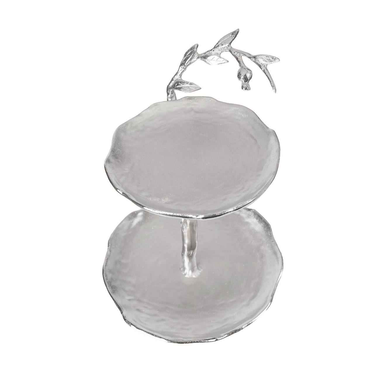 Vielseitiger Servierständer 2 Etagen für Snacks und Süßigkeiten