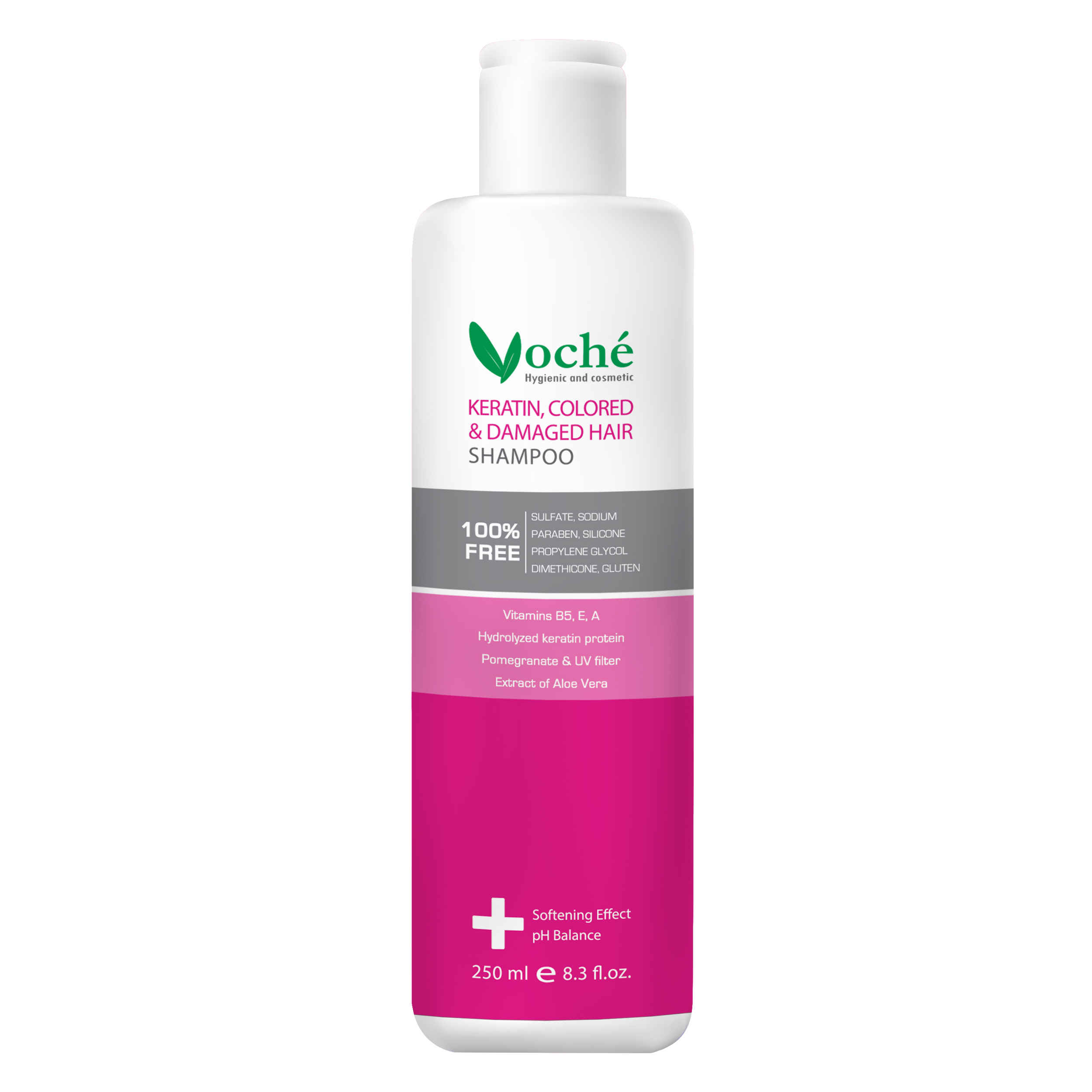 Voche Keratin Shampoo für geschädigtes & gefärbtes Haar – Stellt wieder her & Schützt