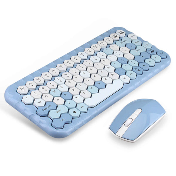 Wireless Tastatur und Maus mit Bienenwaben-Design