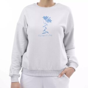Damen Sweatshirt Baumwolle & Polyester-Mischung für kalte Jahreszeiten
