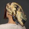 Mini-Kopftuch für Damen - Künstlerischer Druck von Naser al-Din Shah Qajar