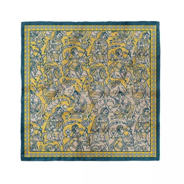 Mini-Kopftuch für Damen - Künstlerischer Bilddruck Ideal für Sommer & Frühling