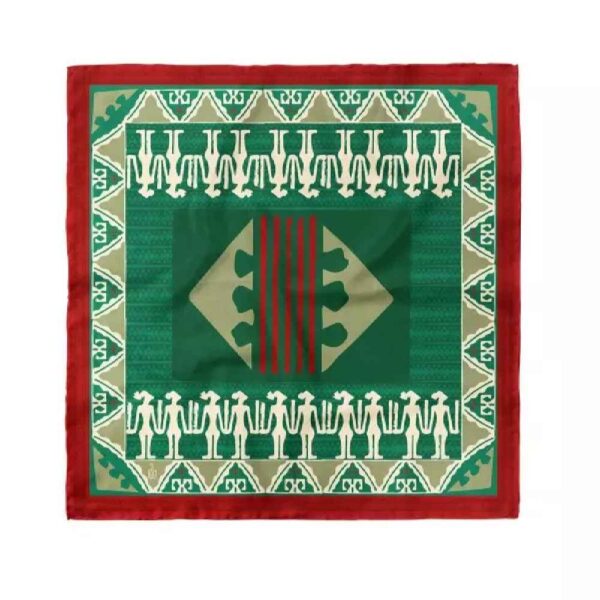 Mini-Kopftuch für Damen - Künstlerischer Druck Ideal für Sommer & Frühling