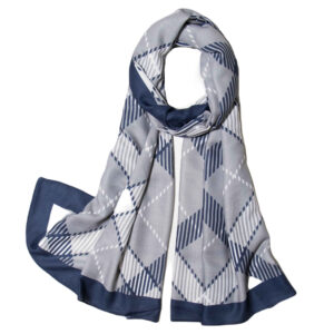 Bedruckter Schal für Frauen Künstlerisch & Leicht Argyle-Muster