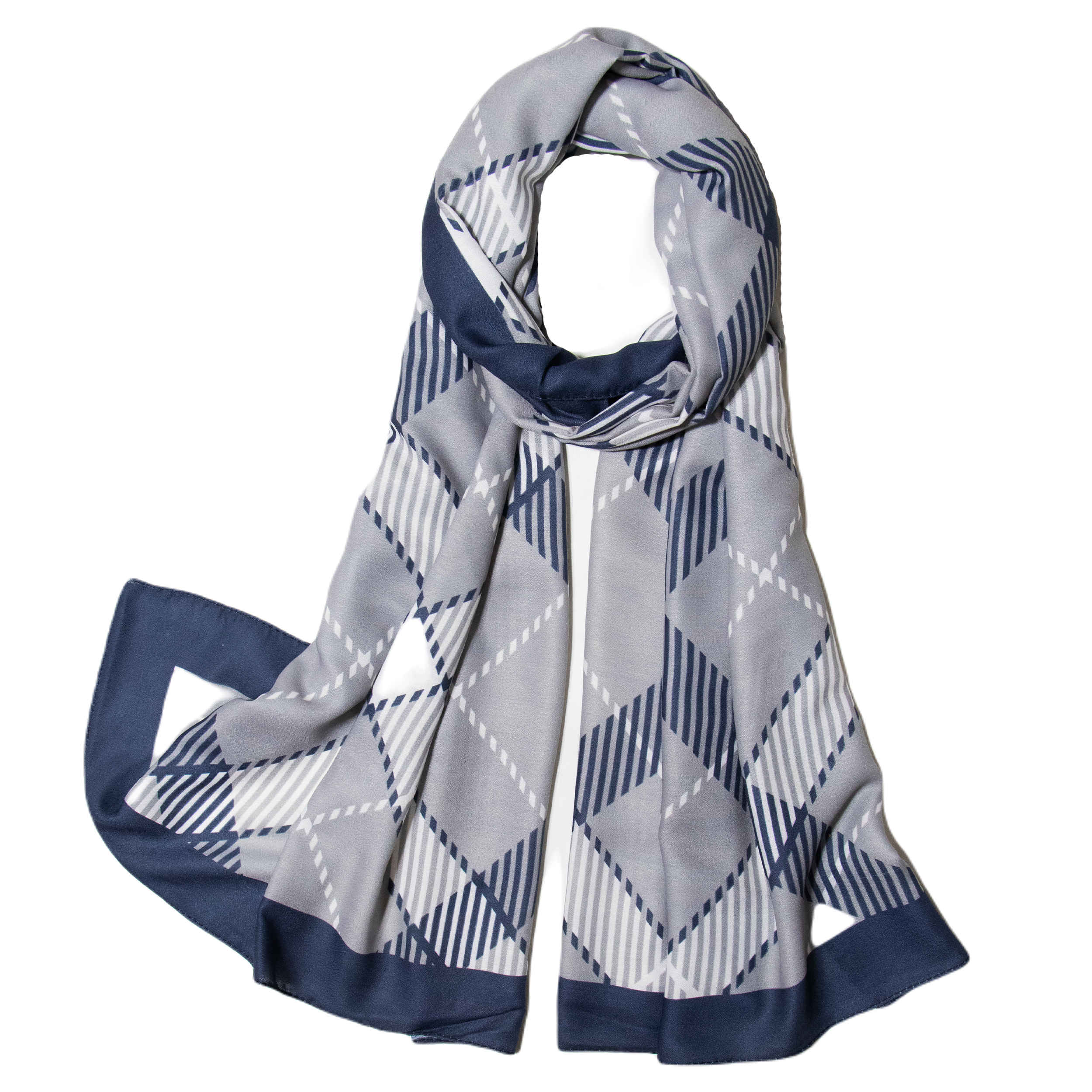 Bedruckter Schal für Frauen Künstlerisch & Leicht Argyle-Muster