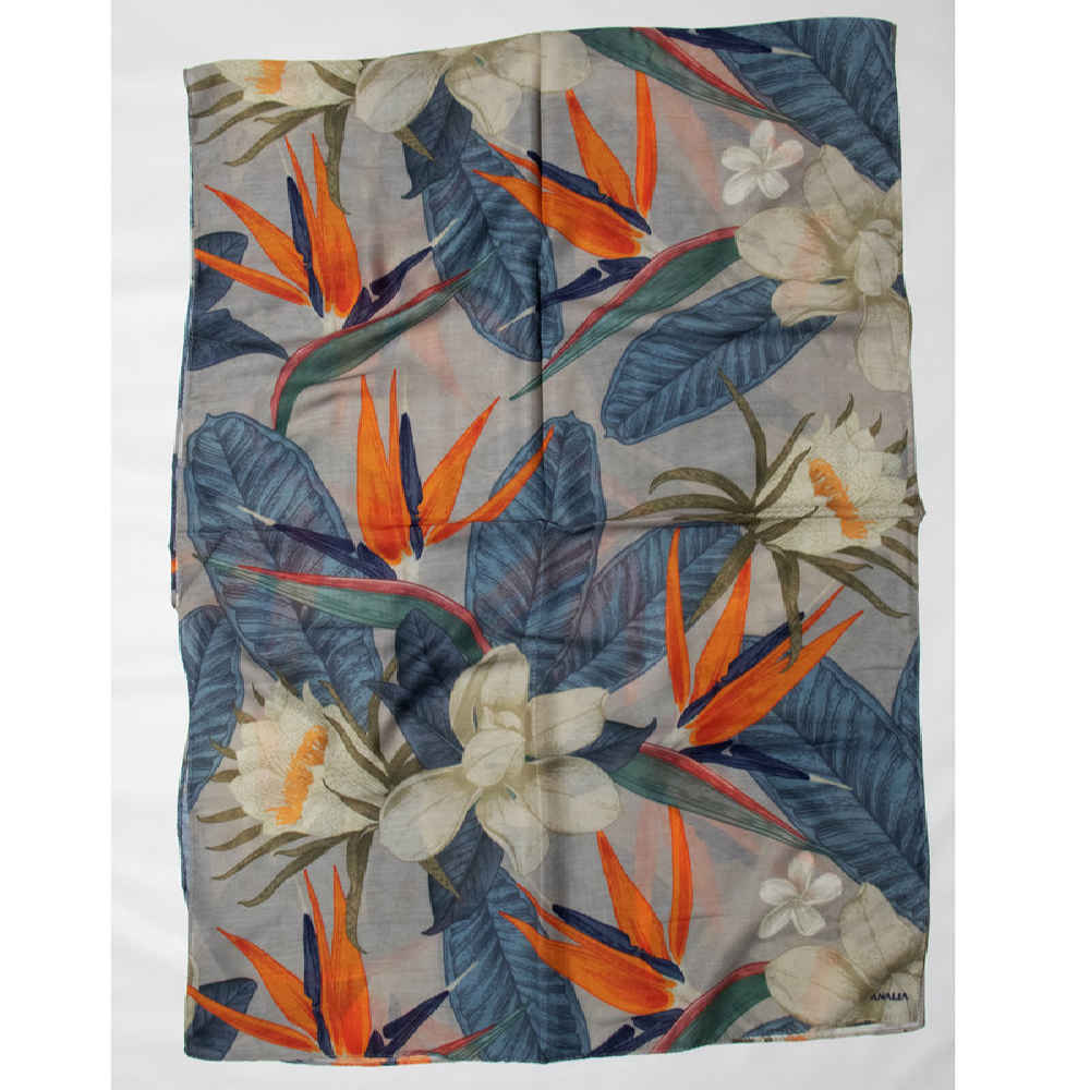 Bedruckter Schal für Frauen Künstlerisch & Leicht Weiche Haptik