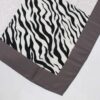 Bedruckter Schal für Frauen Künstlerisch & Leicht Zebra- und Hahnentritt-Muster