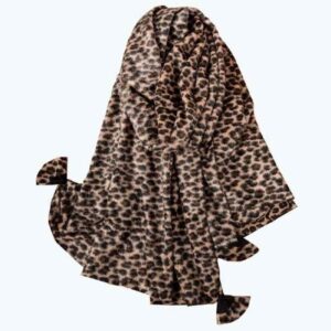 Bedruckter Schal für Frauen Künstlerisch & Leicht Leoparden-Muster