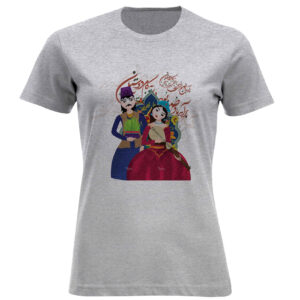 Damen Kurzarm-T-Shirt mit Traditionellen Nowruz-Elementen – Kulturelle Note