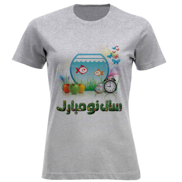 Damen Kurzarm-T-Shirt mit Haftseen-inspiriertem Druck – Kulturelle Feier