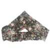 Damen Verdrehter Kreuz Stirnband & Ohrring Set Botanisches Muster