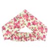 Damen Verdrehter Kreuz Stirnband & Ohrring Set Creme & Rosa