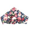 Damen Verdrehter Kreuz Stirnband & Ohrring Set Blumen