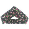 Damen Verdrehter Kreuz Stirnband & Ohrring Set Floral Polka Dots
