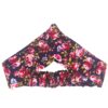 Damen Verdrehter Kreuz Stirnband & Ohrring Set Floral Lila