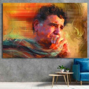 Holzposter-Druck – Mohammad-Reza Shajarian Wandkunst