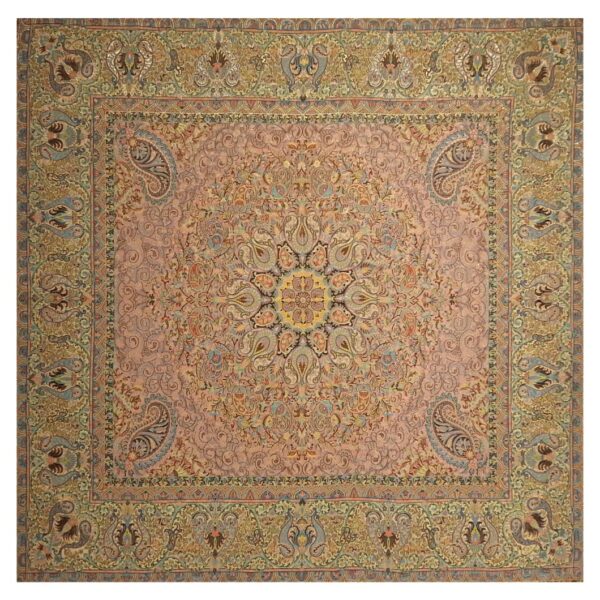 Yazd-Termeh-Tischdecke, luxuriös mit persischem Paisley-Muster Farvardin