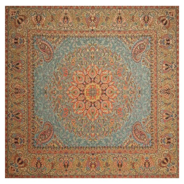 Yazd-Termeh-Tischdecke, luxuriös mit persischem Paisley-Muster Farvardin II