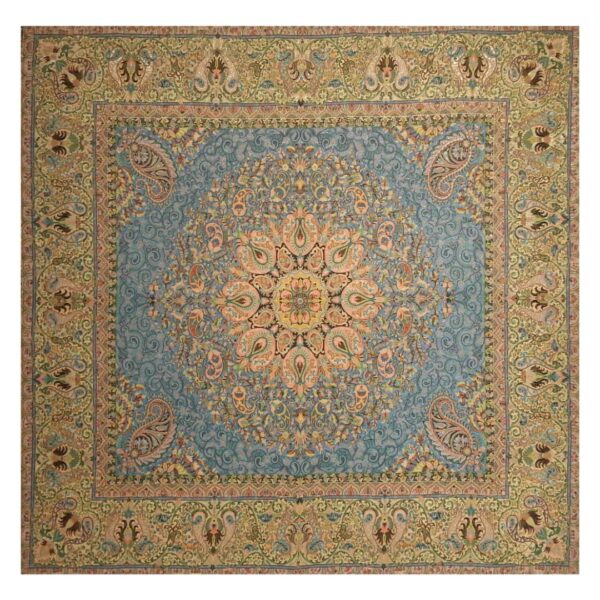 Yazd-Termeh-Tischdecke, luxuriös mit persischem Paisley-Muster Farvardin III