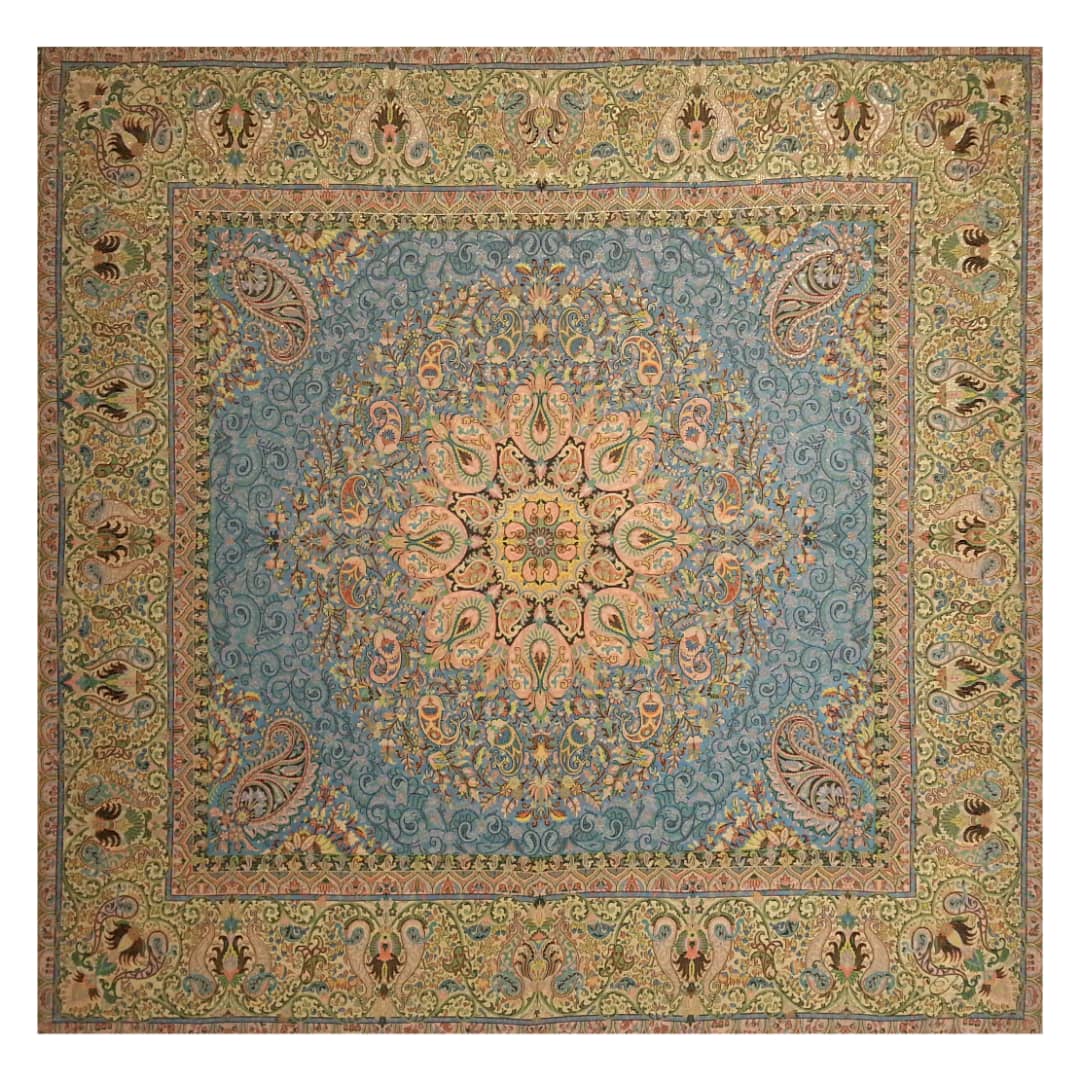 Yazd-Termeh-Tischdecke, luxuriös mit persischem Paisley-Muster Farvardin III