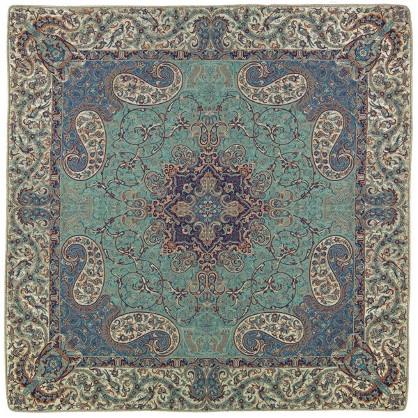 Yazd-Termeh-Tischdecke, luxuriös mit persischem Paisley-Muster Pardis